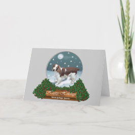 Welsh Springer Spaniel Weihnachtsgeschenke Feiertagskarte