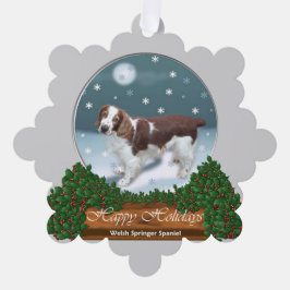 Welsh Springer Spaniel Weihnachtsgeschenke Ornament Karte