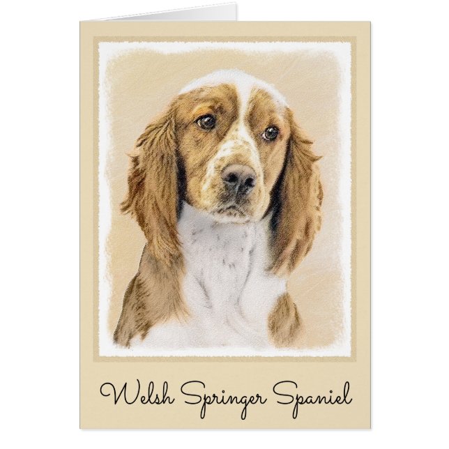 Welsh Springer Spanischmalerei - Original Dog Art (Vorne)
