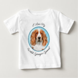 Welsh Springer Spanischmalerei - Original Dog Art Baby T-shirt