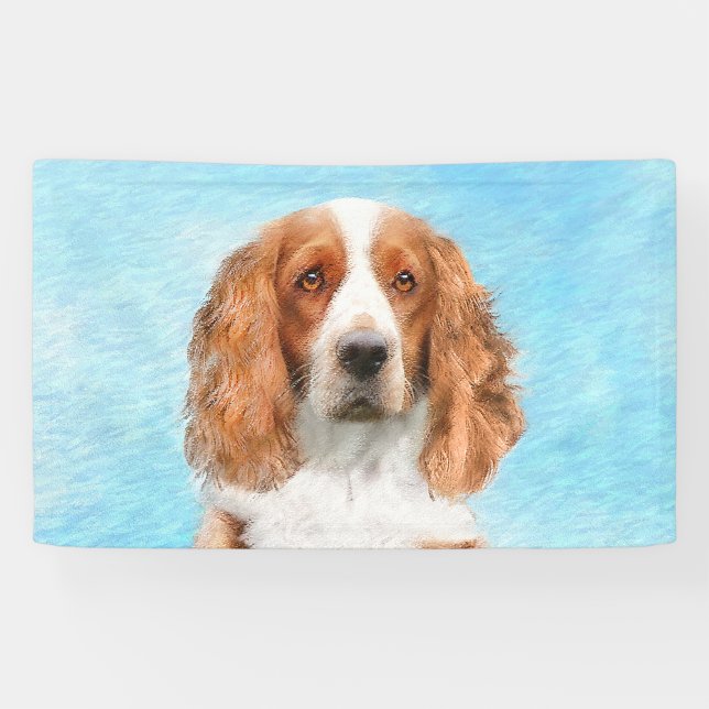Welsh Springer Spanischmalerei - Original Dog Art Banner (Horizontal)