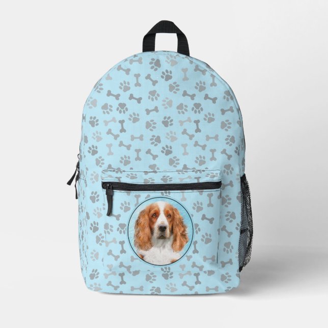 Welsh Springer Spanischmalerei - Original Dog Art Bedruckter Rucksack (Vorderseite)
