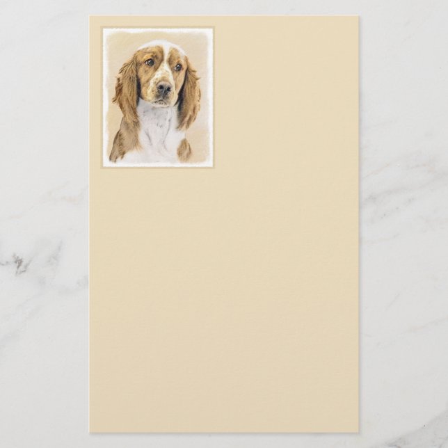Welsh Springer Spanischmalerei - Original Dog Art Briefpapier (Vorderseite)