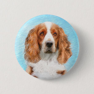 Welsh Springer Spanischmalerei - Original Dog Art Button