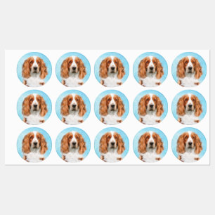 Welsh Springer Spanischmalerei - Original Dog Art Etiketten