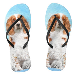 Welsh Springer Spanischmalerei - Original Dog Art Flip Flops