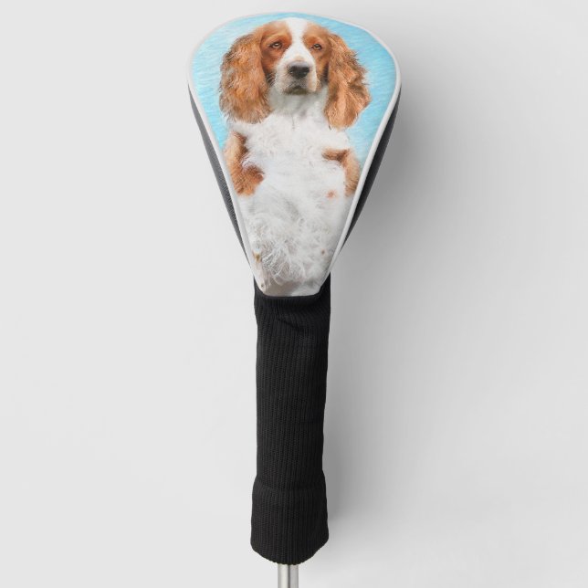 Welsh Springer Spanischmalerei - Original Dog Art Golf Headcover (Vorderseite)