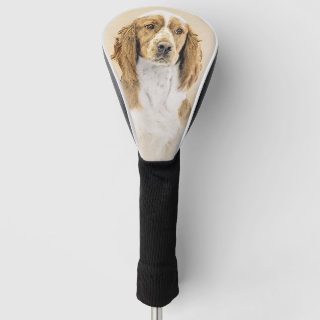 Welsh Springer Spanischmalerei - Original Dog Art Golf Headcover (Vorderseite)