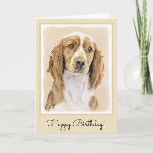 Welsh Springer Spanischmalerei - Original Dog Art Karte