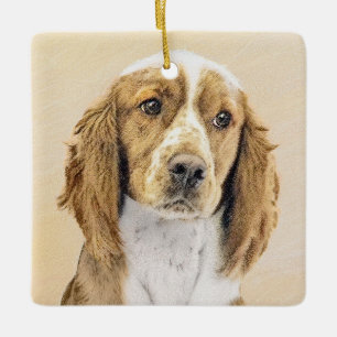 Welsh Springer Spanischmalerei - Original Dog Art Keramikornament