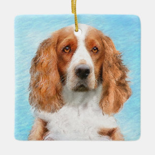 Welsh Springer Spanischmalerei - Original Dog Art Keramikornament