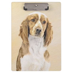 Welsh Springer Spanischmalerei - Original Dog Art Klemmbrett