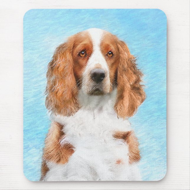 Welsh Springer Spanischmalerei - Original Dog Art Mousepad (Vorne)