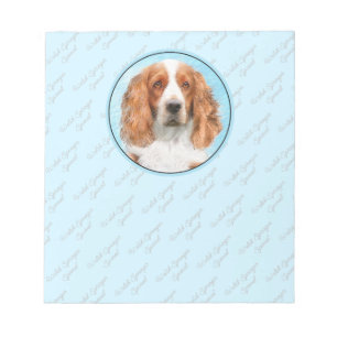 Welsh Springer Spanischmalerei - Original Dog Art Notizblock