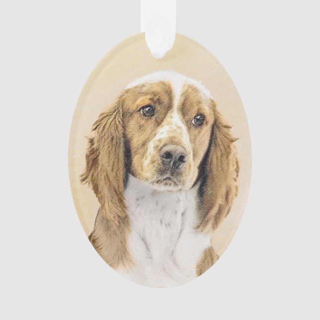 Welsh Springer Spanischmalerei - Original Dog Art Ornament (Vorderseite)