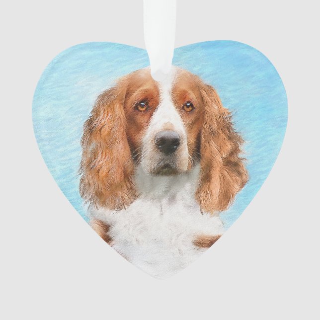 Welsh Springer Spanischmalerei - Original Dog Art Ornament (Vorderseite)