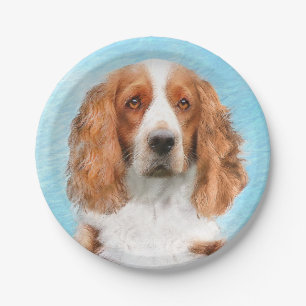 Welsh Springer Spanischmalerei - Original Dog Art Pappteller