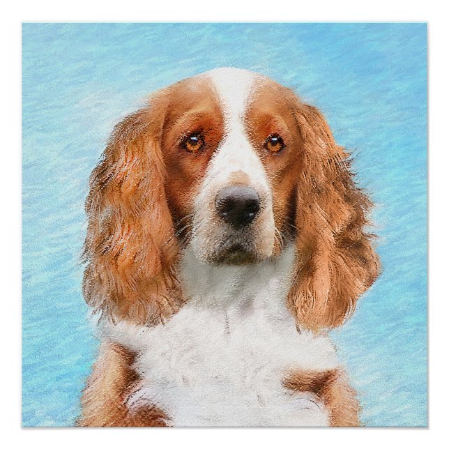 Welsh Springer Spanischmalerei - Original Dog Art Poster (Vorderseite)