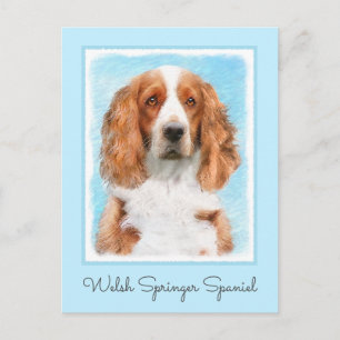 Welsh Springer Spanischmalerei - Original Dog Art Postkarte