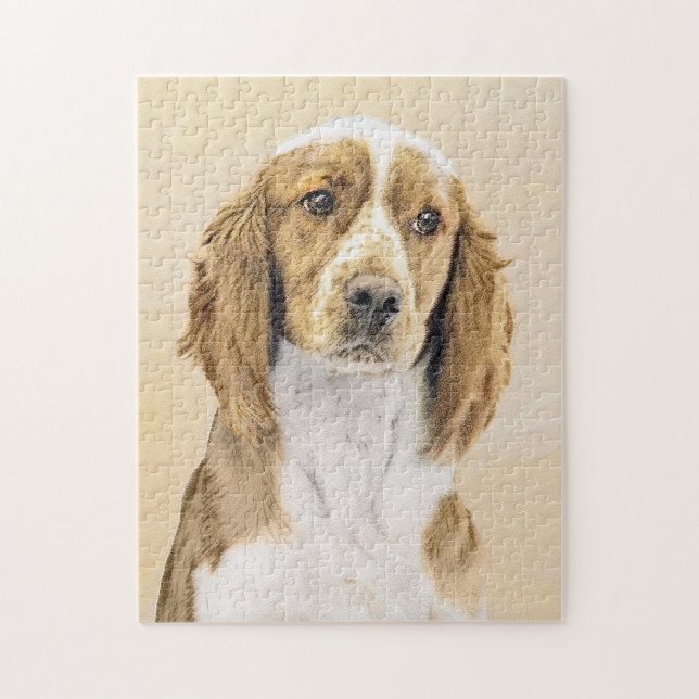 Welsh Springer Spanischmalerei - Original Dog Art Puzzle (Vertikal)
