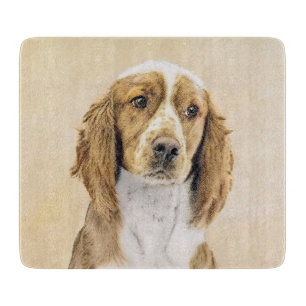 Welsh Springer Spanischmalerei - Original Dog Art Schneidebrett