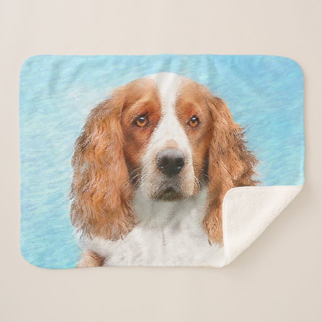 Welsh Springer Spanischmalerei - Original Dog Art Sherpadecke (Vorderseite (Horizontal))