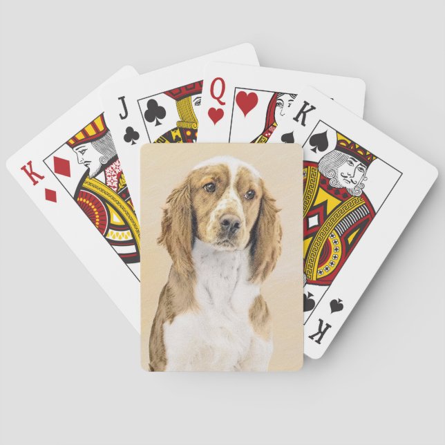 Welsh Springer Spanischmalerei - Original Dog Art Spielkarten (Rückseite)