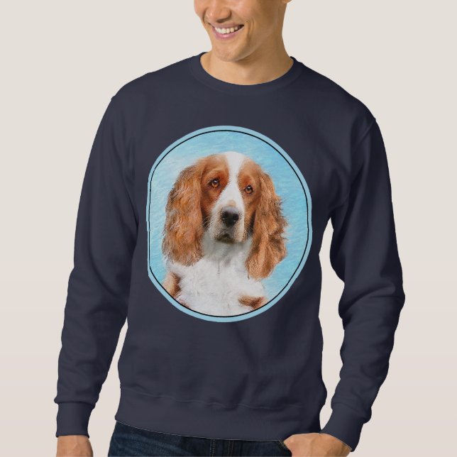 Welsh Springer Spanischmalerei - Original Dog Art Sweatshirt (Vorderseite)
