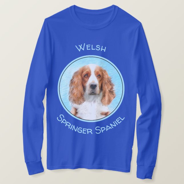 Welsh Springer Spanischmalerei - Original Dog Art T-Shirt (Design vorne)