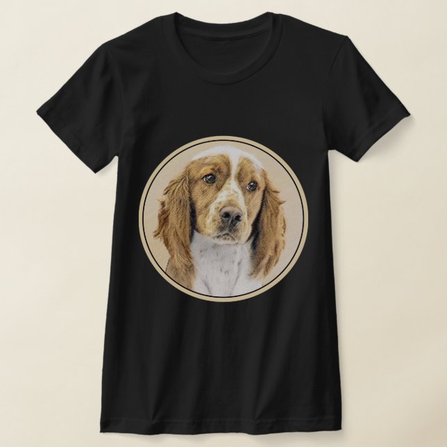 Welsh Springer Spanischmalerei - Original Dog Art T-Shirt (Ablage )