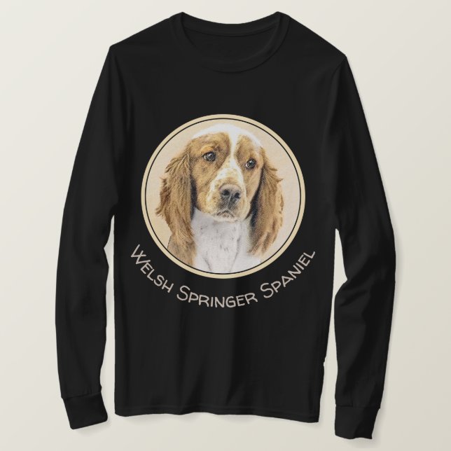 Welsh Springer Spanischmalerei - Original Dog Art T-Shirt (Design vorne)