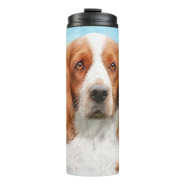 Welsh Springer Spanischmalerei - Original Dog Art Thermosbecher (Vorderseite)