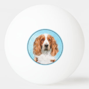 Welsh Springer Spanischmalerei - Original Dog Art Tischtennisball
