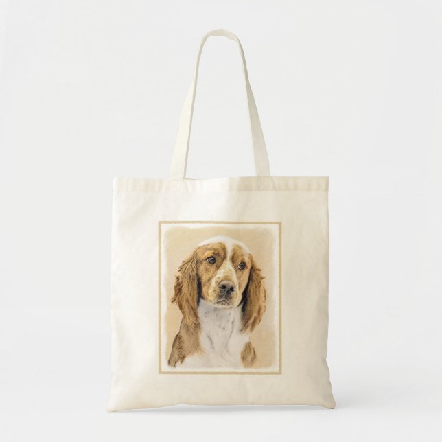 Welsh Springer Spanischmalerei - Original Dog Art Tragetasche (Vorne)