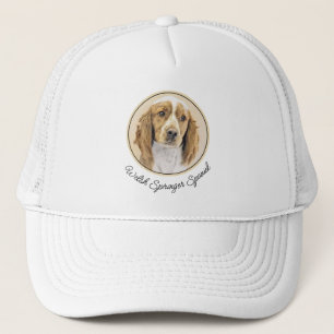 Welsh Springer Spanischmalerei - Original Dog Art Truckerkappe