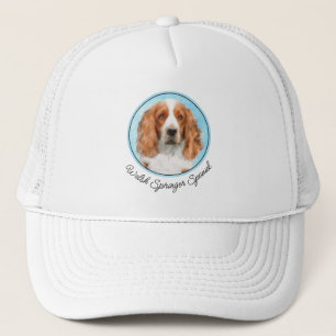 Welsh Springer Spanischmalerei - Original Dog Art Truckerkappe