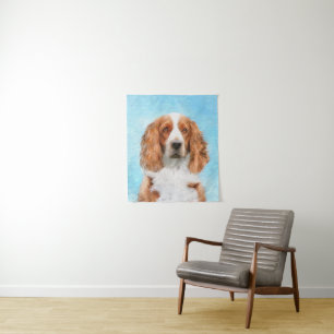 Welsh Springer Spanischmalerei - Original Dog Art Wandteppich