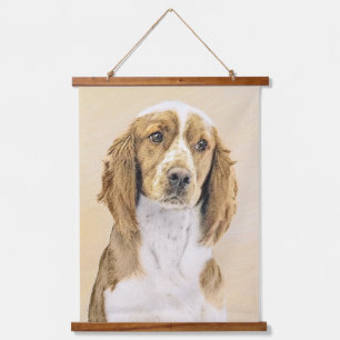 Welsh Springer Spanischmalerei - Original Dog Art Wandteppich Mit Holzrahmen