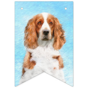 Welsh Springer Spanischmalerei - Original Dog Art Wimpelkette