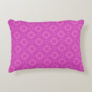 Welsh Tapestry Muster, Chic Pink Accent Pillow Dekokissen