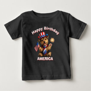 Welsh Terrier (2ae) Patriotisches Kinder T-Shirt