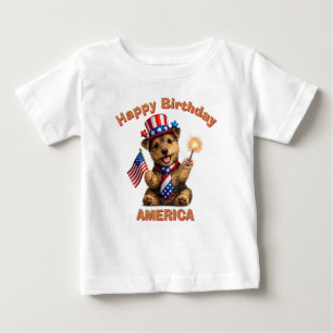 Welsh Terrier (2ae) Patriotisches Kinder T-Shirt