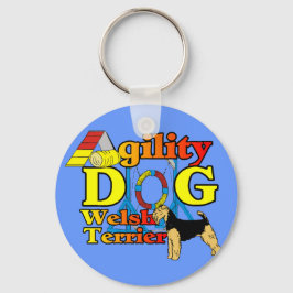 Welsh_Terrier_Agility Schlüsselanhänger