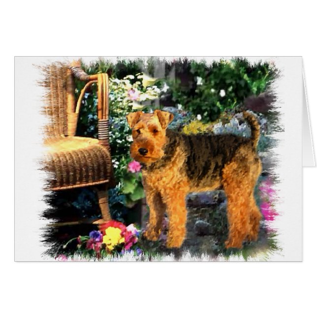 Welsh Terrier Art Geschenke (Vorderseite (Horizontal))