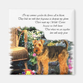 Welsh Terrier Art Geschenke Magnet