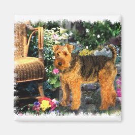 Welsh Terrier Art Geschenke Magnet