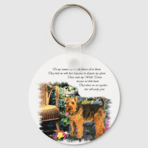 Welsh Terrier Art Geschenke Schlüsselanhänger