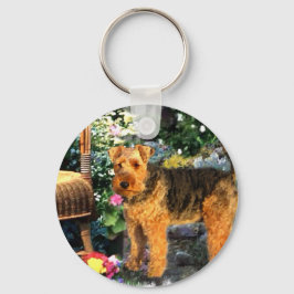 Welsh Terrier Art Geschenke Schlüsselanhänger