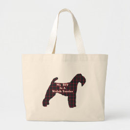 Welsh Terrier BESTE FREUNDIN Geschenke Jumbo Stoffbeutel
