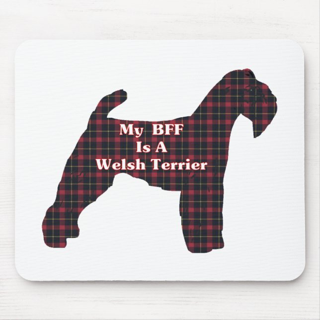 Welsh Terrier BESTE FREUNDIN Geschenke Mousepad (Vorne)